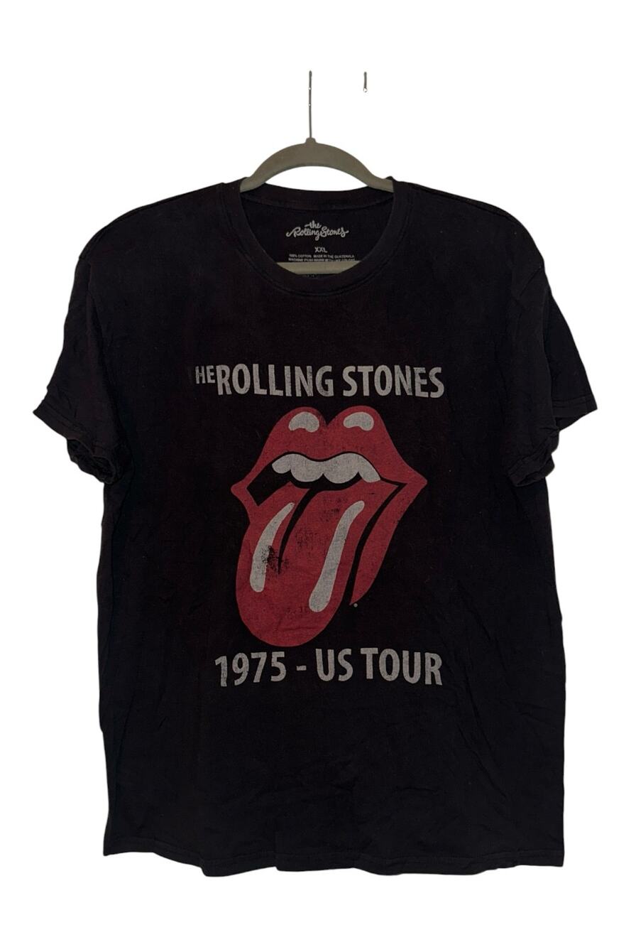 The Rolling Stones 1975 US Tour Graphic T-Shirt - Size XXL